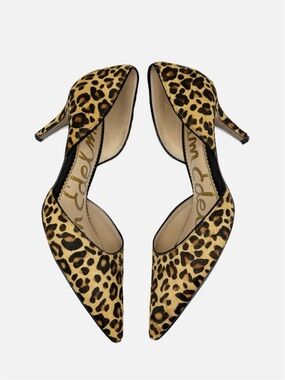 Sam Edelman Leopard Print Calf Hair Jaina D'Orsay Pumps